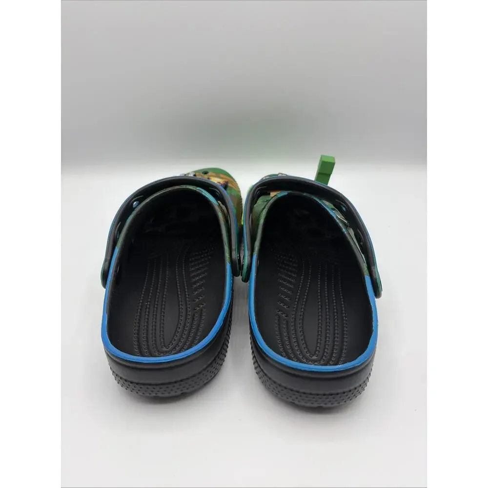 Crocs x Minecraft Pre-School Kids Classic Clog Size J4 Green Black 210830-90H